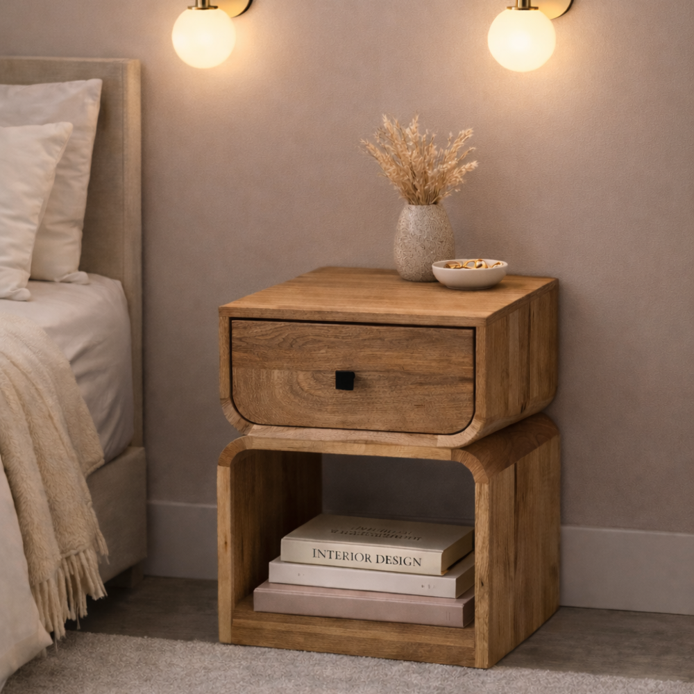 Nachtkast Bali Bohemian mangohout