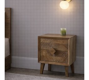 Nachtkasje Ibiza XL carved mango