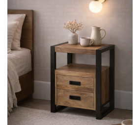 Nachtkastje Britt mangohout Nachtkastje Britt mangohout