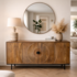 Dressoir Altea carved - zwart of bruin  mangohout 180 cm