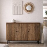 Dressoir Avila mangohout ribbel - 150 en 180 cm