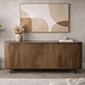 Dressoir Pedrera  retro 210 cm mangohout ribbel - Leverbaar medio juli