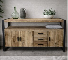 Dressoir New York 170 cm mangohout - Leverbaar medio juli Dressoir New York 170 cm mangohout - Leverbaar medio juli