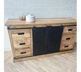 Dressoir Bilbao mangohout 160 cm - Leverbaar medio april