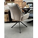 Eetkamerstoel Bora - taupe | draaibaar beige stof