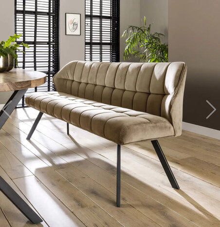 Eetkamerbank - 2 kleuren velvet adore