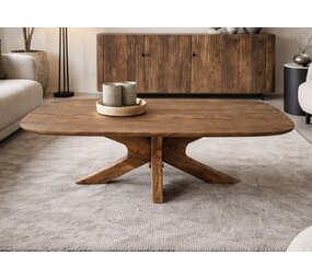 Salontafel Murcia | Deens ovaal | houten poot mangohout Salontafel Murcia | Deens ovaal | houten poot mangohout