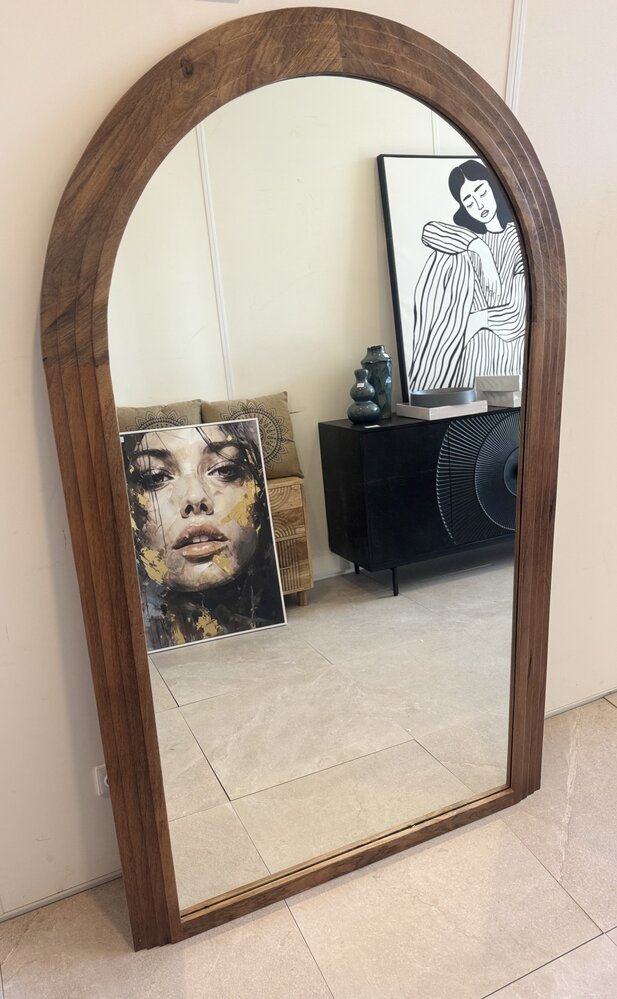 Portland Spiegel XL | massief mangohout