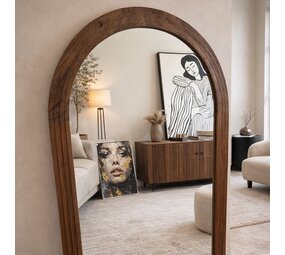 Portland Spiegel XL | massief mangohout