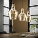 Portland Hanglamp Glass Cone 3-lichts / Oud zilver
