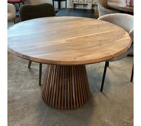 Ronde Eettafel acaciahout 120 en 140 cm