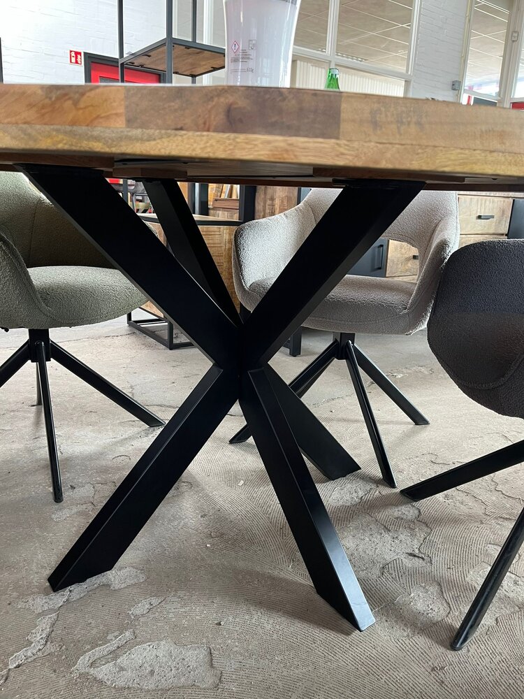 Ronde eettafel Denia Mangohout 110 t/m 140cm