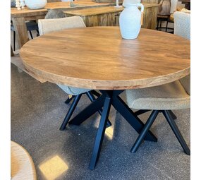 Ronde eettafel Denia Mangohout 110 t/m 140 cm