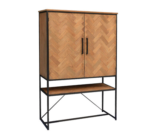 Livingfurn Dichte kast Accent 120 cm Teakhout