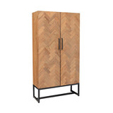 Livingfurn Dichte kast Accent Big 105 cm teakhout