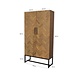 Livingfurn Dichte kast Accent Big 105 cm teakhout