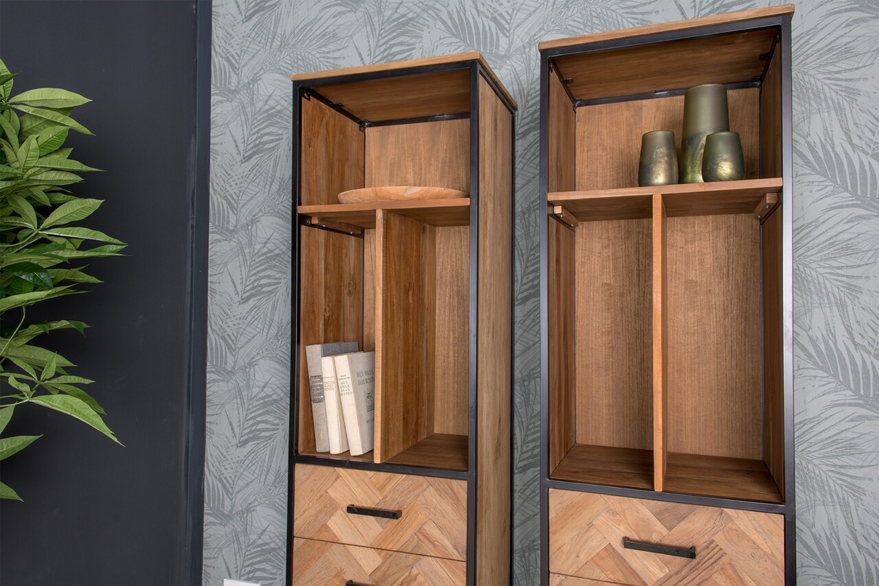 Livingfurn Open kast Accent Small teakhout 55 cm