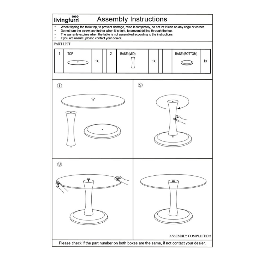 Livingfurn Brix Vivian 60cm