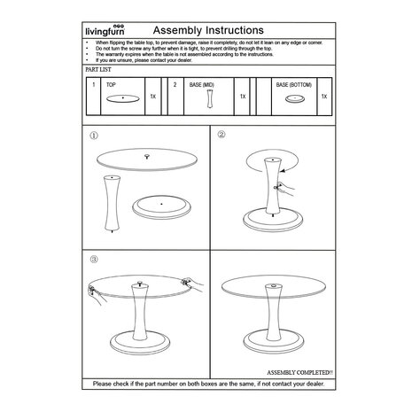 Livingfurn Brix Vivian 60cm