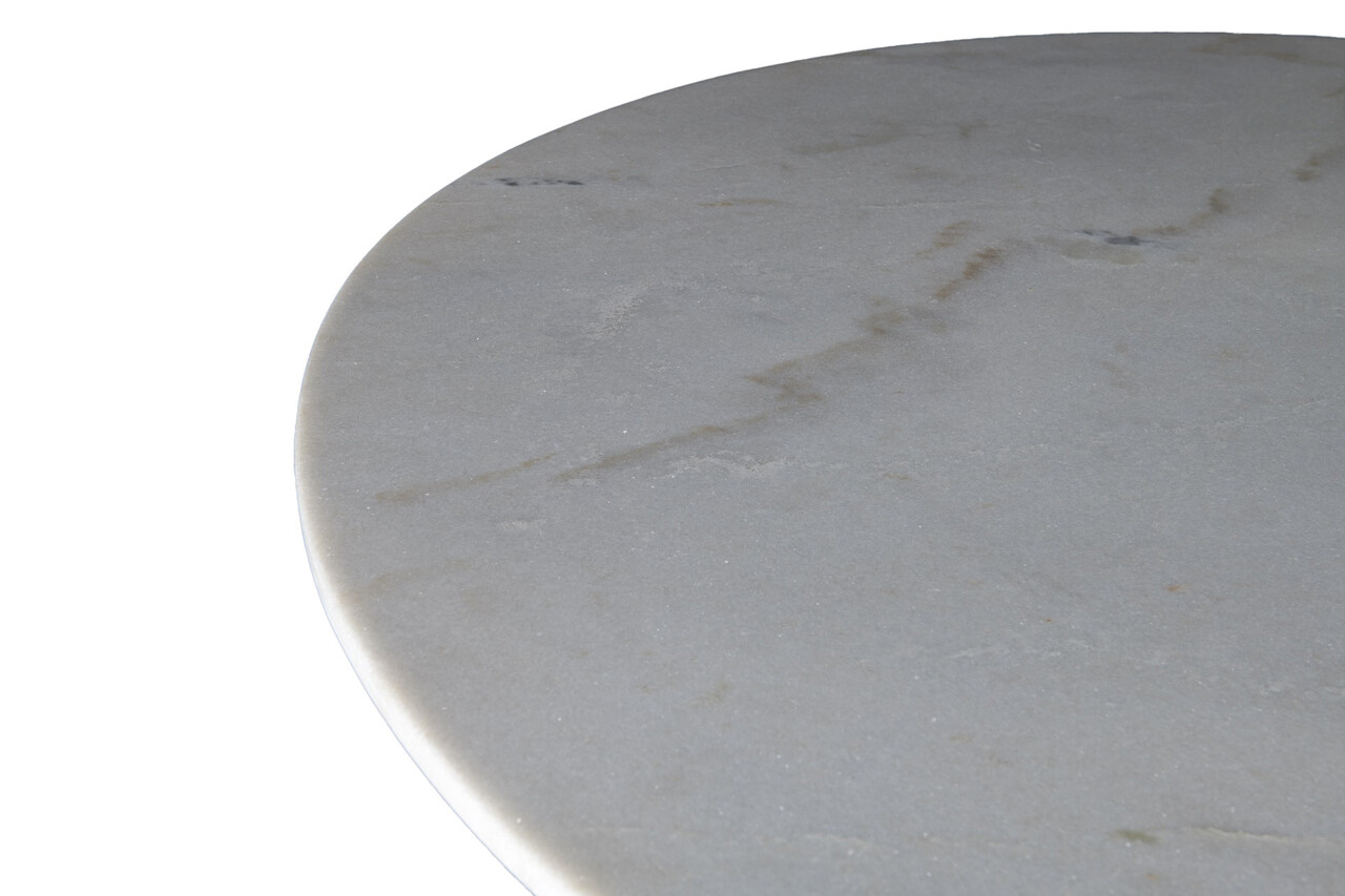 Livingfurn Marble Oval Spider White 180cm