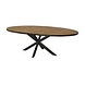 Livingfurn Eettafel Accent Ovaal | Visgraat Teakhout