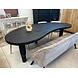 Eettafel zwart organisch 240cm