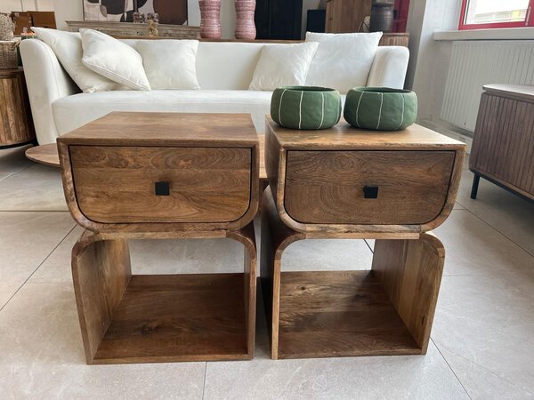 Nachtkast Bali Bohemian mangohout