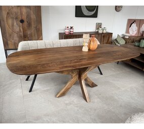 Deens Ovale Eettafel Murcia – Houten poot – 160 t/m 240 cm