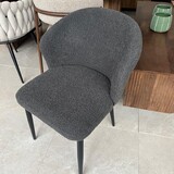 Stoel Laura antraciet boucle