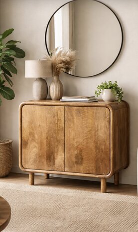 Dressoir Palma | 90 cm | mangohout Leverbaar medio mei