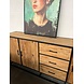 Livingfurn Dressoir Industrieel mangohout 220 cm