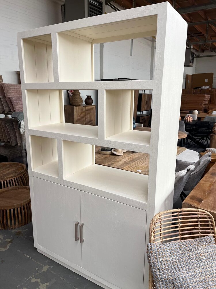 Livingfurn Wandkast Jaxx mangohout Wit