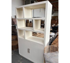 Livingfurn Wandkast Jaxx mangohout Wit