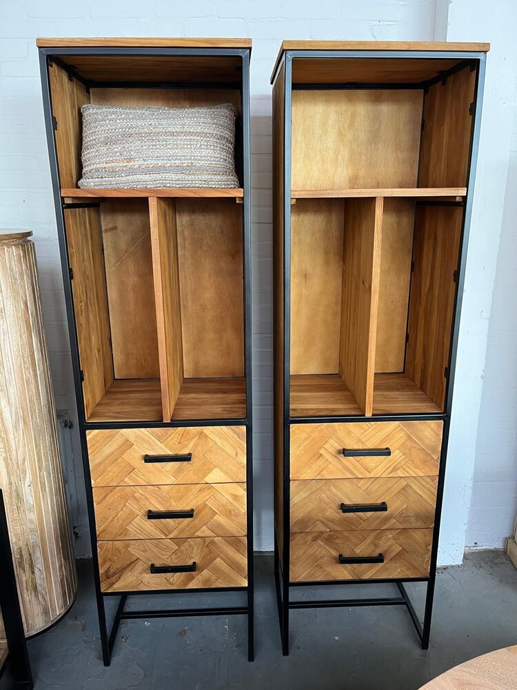 Livingfurn Open kast Accent Small teakhout 55 cm