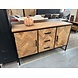 Dressoir teak visgraat accent