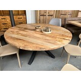 Ronde tafel 160 cm mangohout