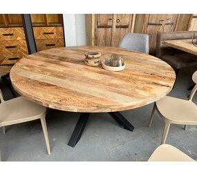 Ronde tafel 160 cm mangohout