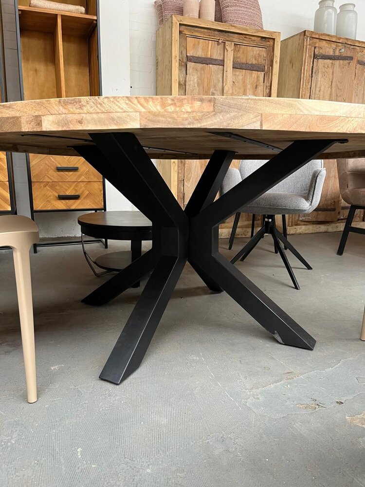 Ronde tafel 160 cm mangohout