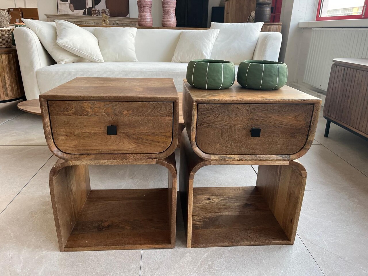 Set nachtkast Bali Bohemian mangohout
