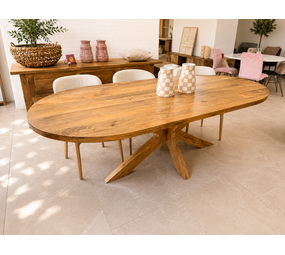 Eettafel Deens ovaal Vigo | mangohout 160 t/m 220 cm Eettafel Deens ovaal Vigo | mangohout 160 t/m 220 cm