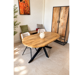 SALE | Deens ovaal | mangohout 160 en 180 cm