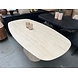 Eettafel Centro deens ovaal 180cm / Keramiek travertin