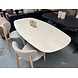 Eettafel Centro deens ovaal 180cm / Keramiek travertin