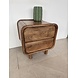 Nachtkast Palma | Houten Poot | 2 Lades | Mangohout Nachtkast Palma | Houten Poot | 2 Lades | Mangohout