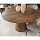 Eettafel rond mango moreno - houten poot Eettafel rond mango moreno - houten poot