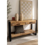 Wandtafel / sidetable Britt 120 cm mangohout Wandtafel / sidetable Britt 120 cm mangohout