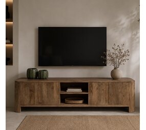 TV meubel Gerona | Mangohout | 2 afmetingen TV meubel Gerona | Mangohout | 2 afmetingen