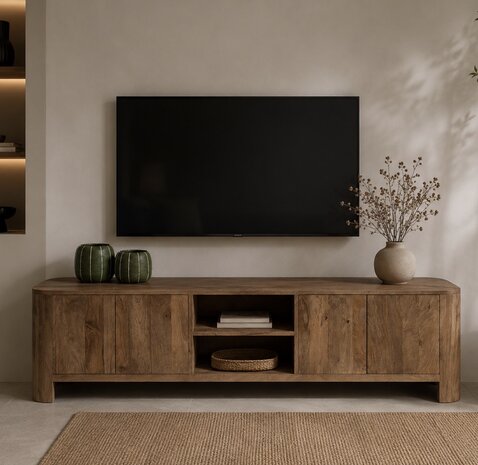 TV meubel Gerona | Mangohout | 2 afmetingen