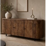 Dressoir Avila mangohout ribbel - 150 en 180 cm Dressoir Avila mangohout ribbel - 150 en 180 cm