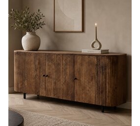 Dressoir Avila mangohout ribbel - 150 en 180 cm Dressoir Avila mangohout ribbel - 150 en 180 cm